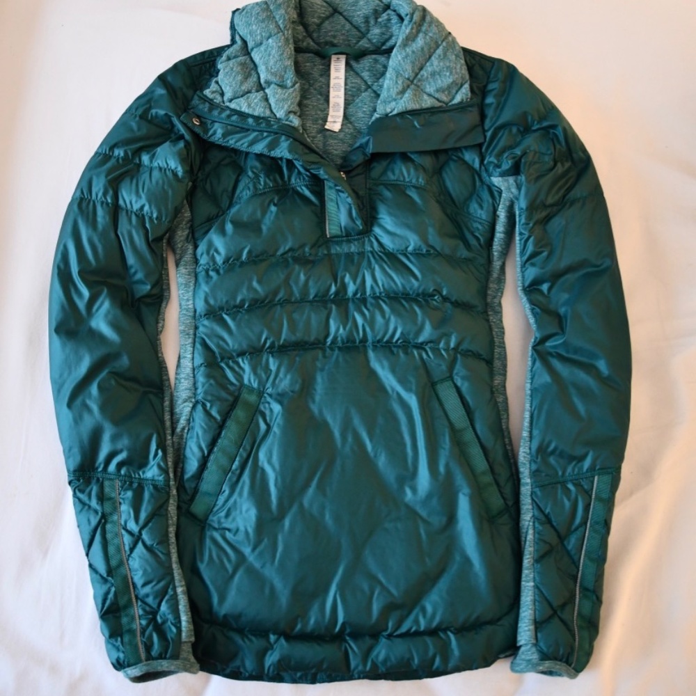 Lululemon Down For A Run Pullover Teal Size 4